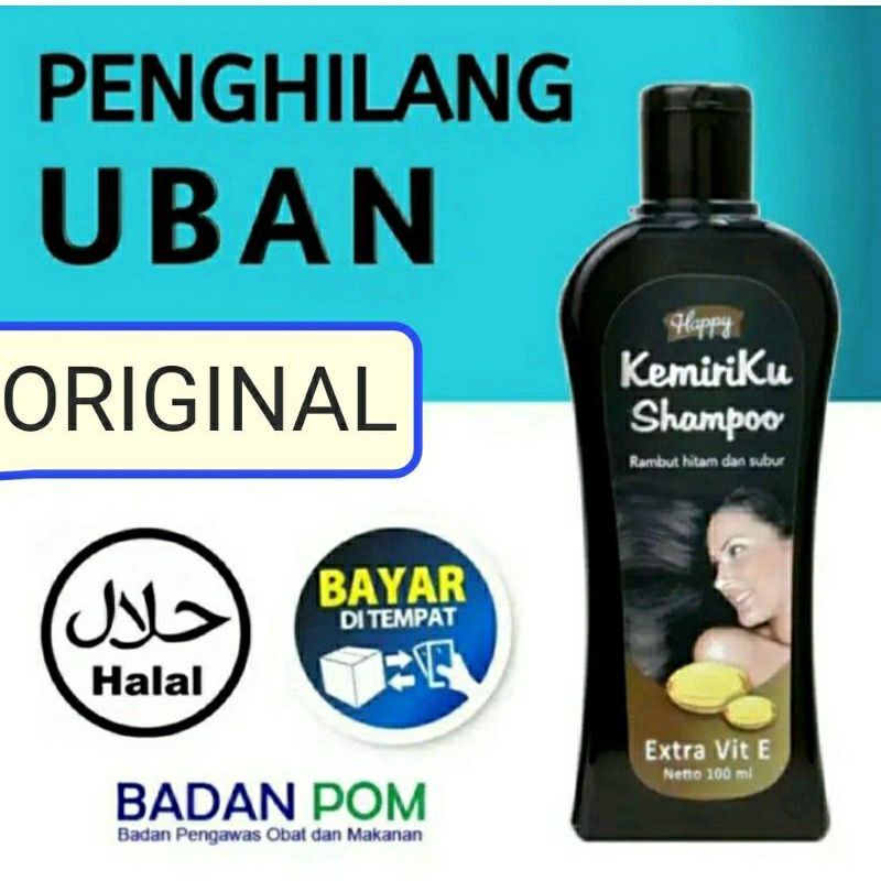 promo Shampo Kemiriku Ampuh Menghilangkan Uban/Shampo Happy Kemiri Bpom