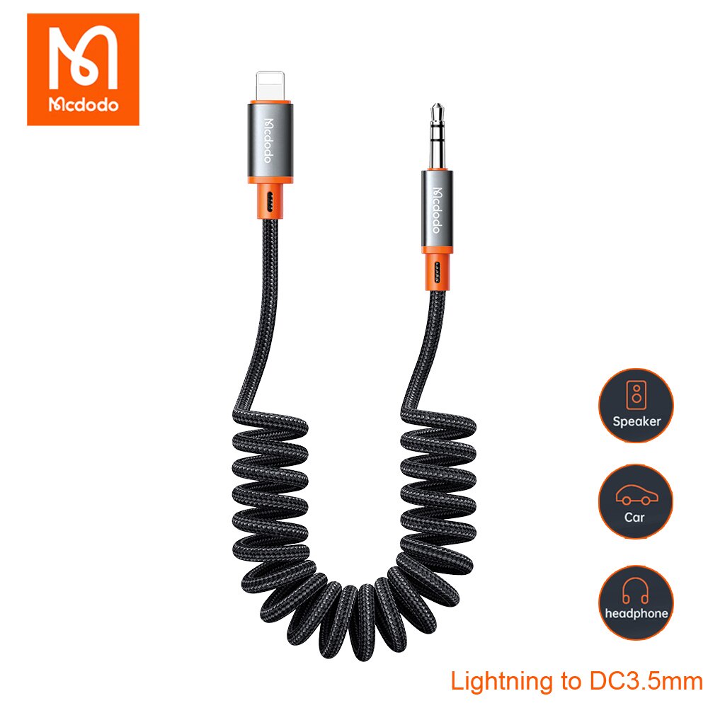 TYPE C DIGITAL AUDIO COILED CABEL MCDODO ORI