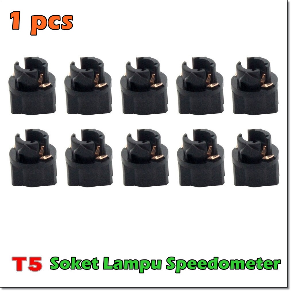 Soket Fiting Lampu Speedometer Motor Mobil  T5 LED PC47 Panel Instrumen Socket 1 Pcs