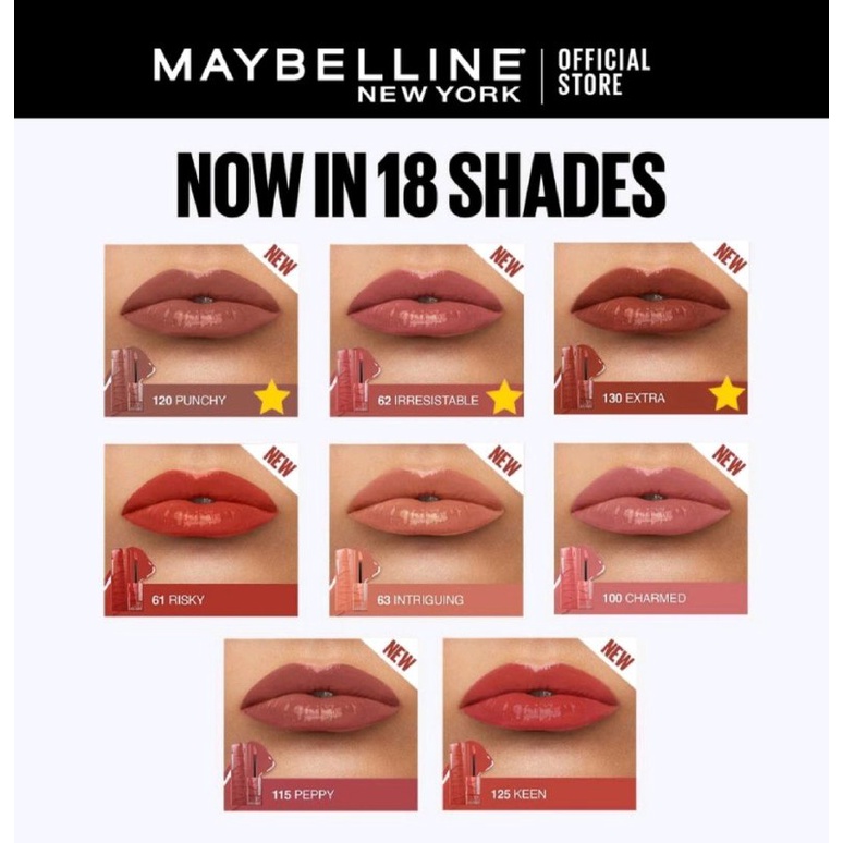 LIPSTIK MAYBELLINE SUPER STAY VINYL - LIQUID LIPSTIK - LIP LINER - LIP