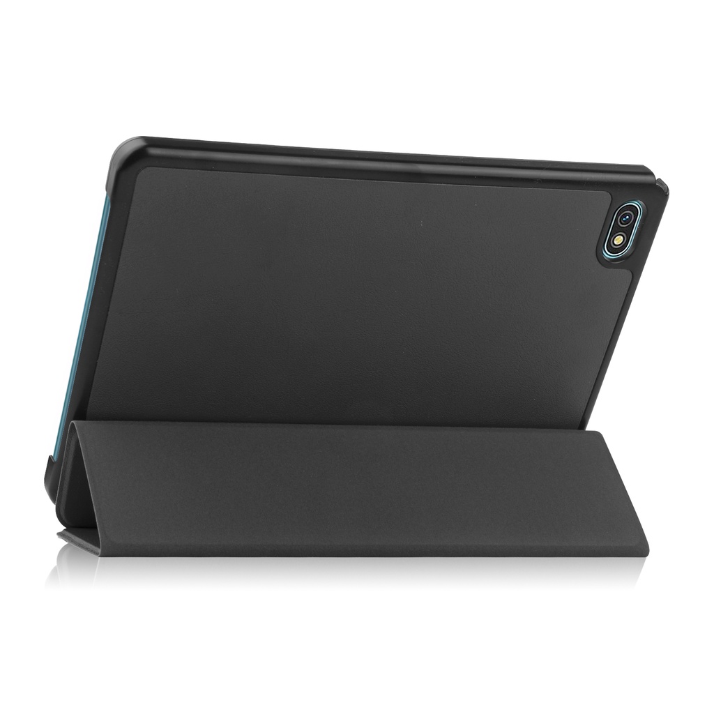 Untuk Blackview Oscal Pad10 (2022) 10.1 Inci Kualitas Tinggi Tablet Perlindungan Case Fashion Tri-fold Custer Stand Casing Flip Holder Warna Solid Penutup Kulit