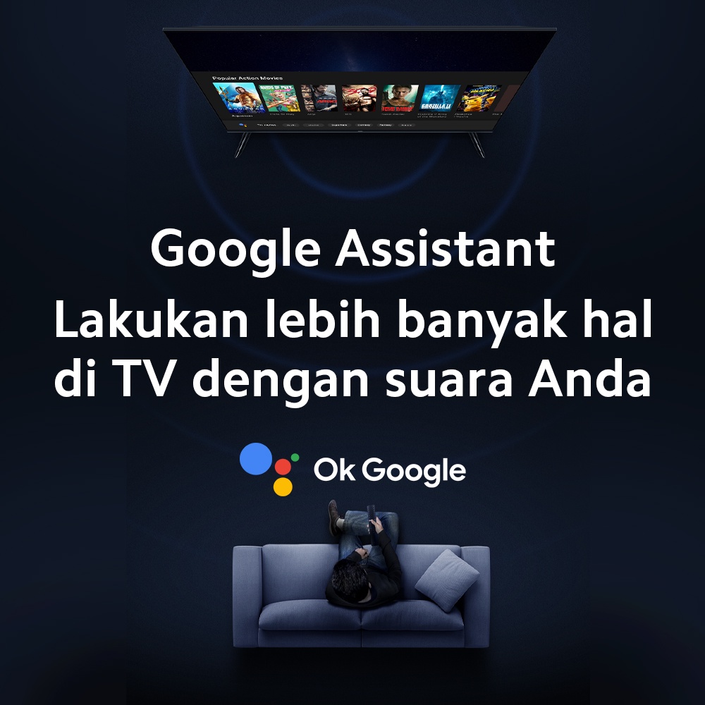 ANIMAX TV LED 43 inch smart tv Android 11.0 Garansi 1 tahun Jaminan Kualitas Merek (Waktu Terbatas)Diskon 20 %