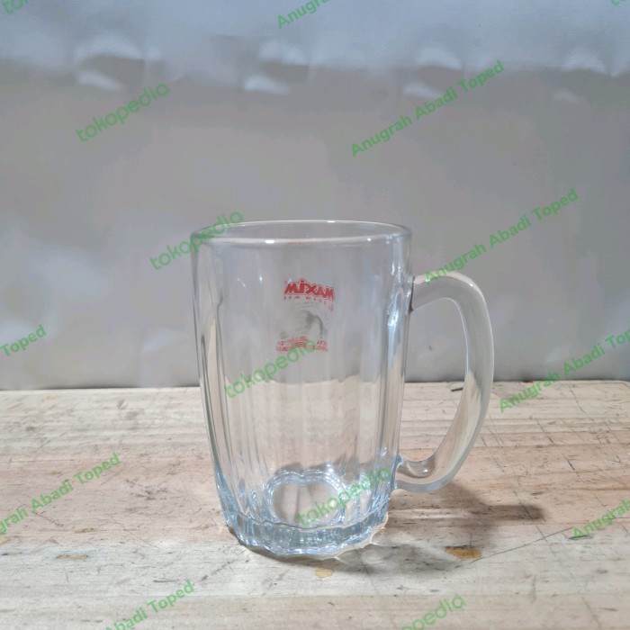 gelas maxim tangkai 6 pcs gelas kaca tempered 340 ML gelas cafe