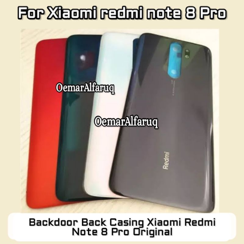 Backdoor Back Cover Tutup belakang Xiaomi Redmi note 8 pro Original