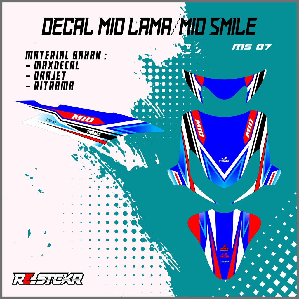 Decal mio smile/mio sporty lama 07