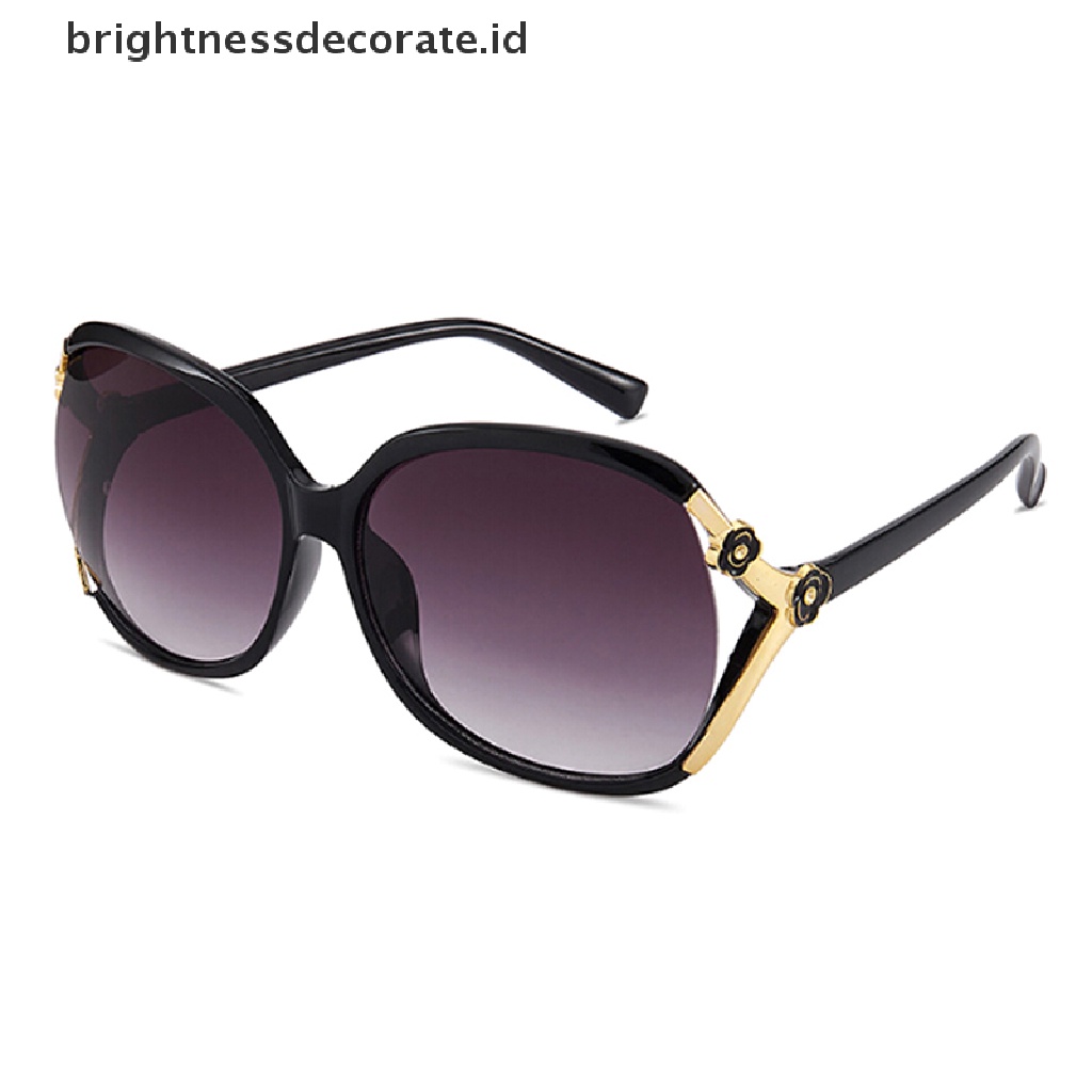 [Birth] Wanita Oversized Sunglasses UV400 Nuansa Besar Retro Round Eyewear2019Baru [ID]