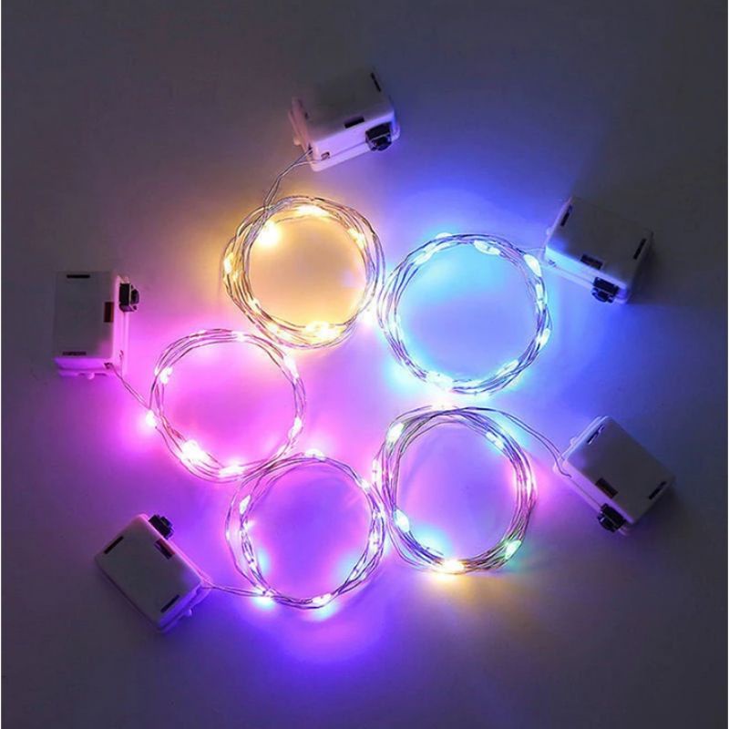 LED KAWAT LAMPU HIAS TUMBLR 1M / 2M DEKORASI HIASAN BUNGA KADO SOUVENIR + FREE BATRAI