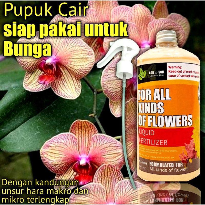 Pupuk cair siap pakai khusus Bunga Anggrek, mawar, Krisan 470ml