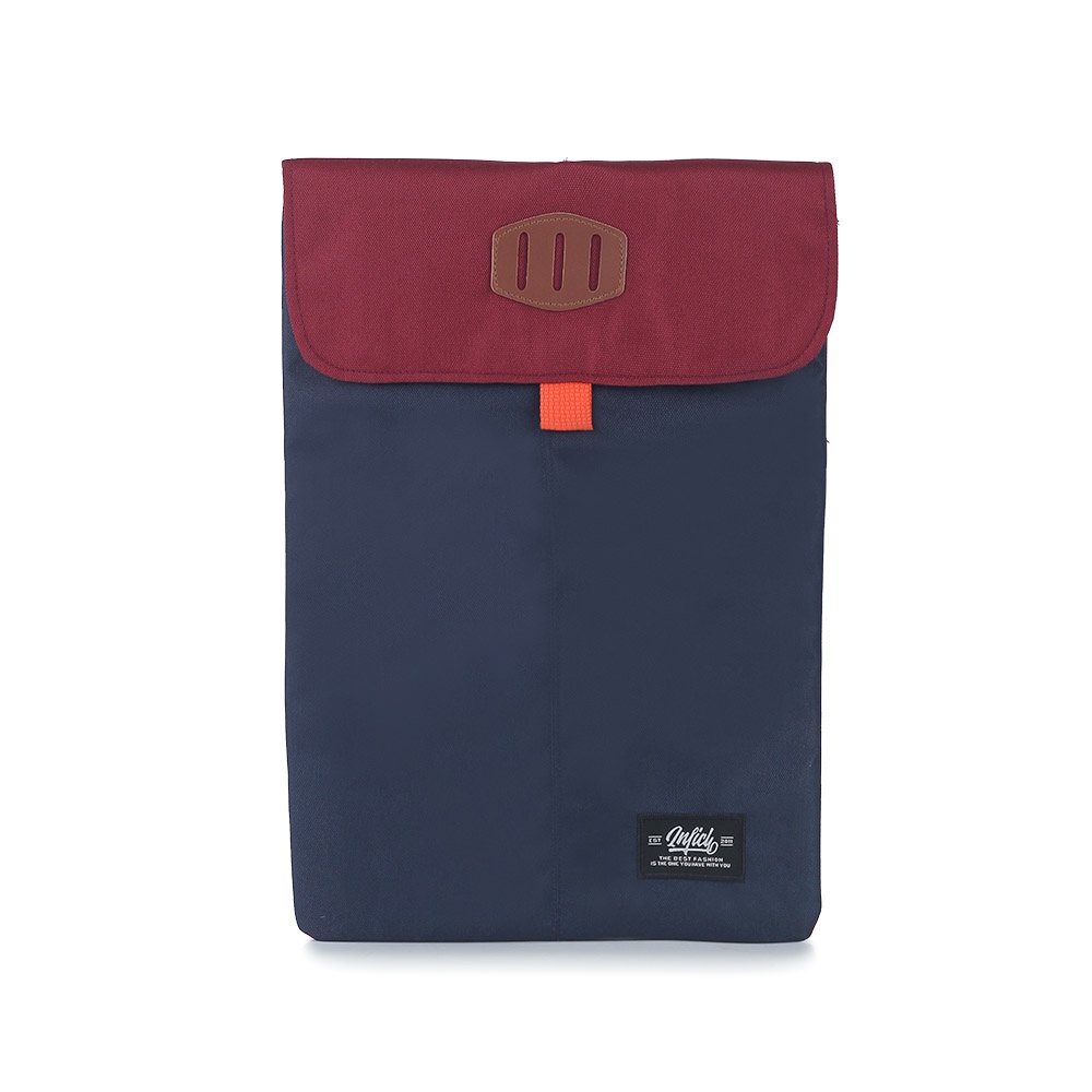 Tas Laptop Sleeve Softcase Laptop IFS920 Navy Maroon