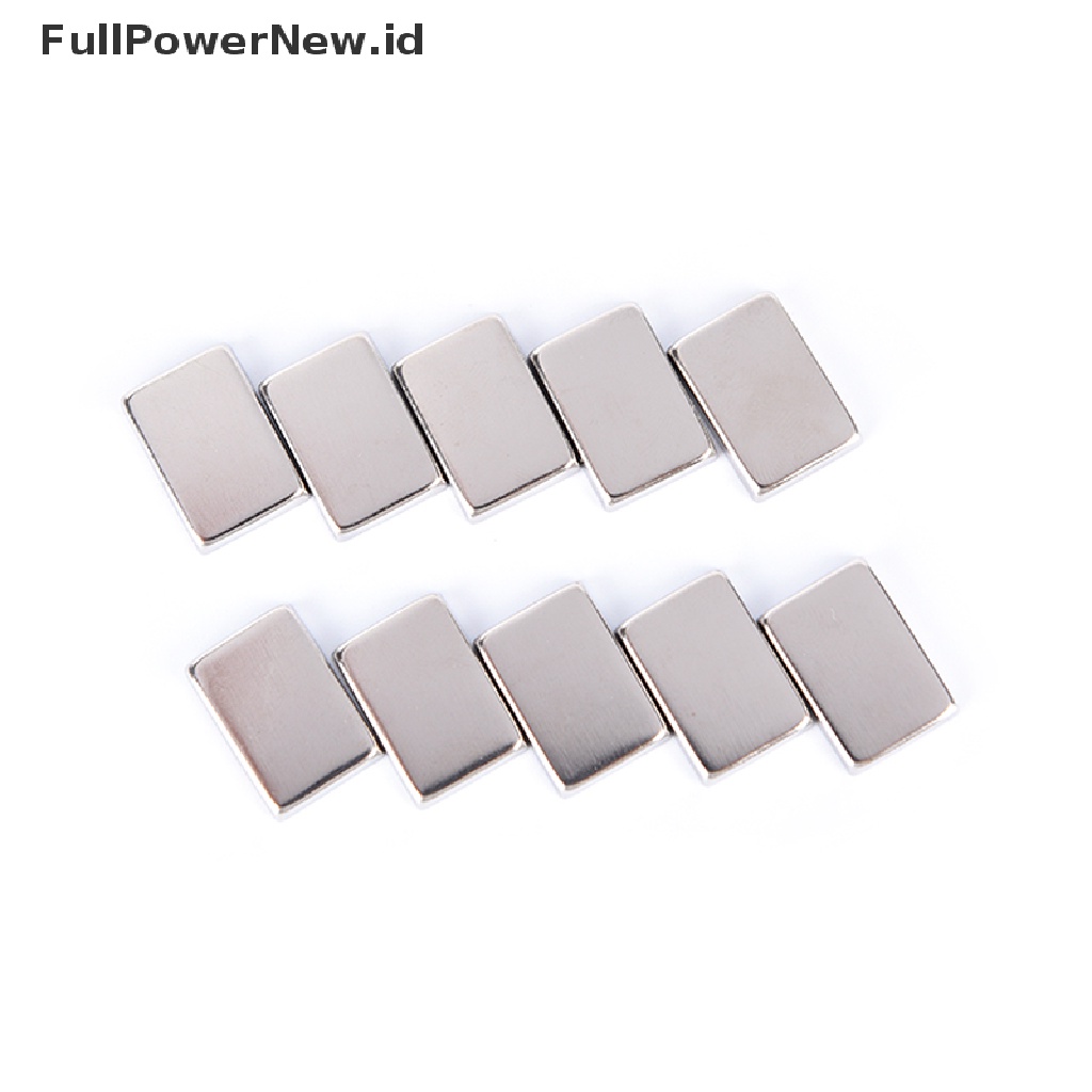 Power 10/30Pcs Loyang Persegi Panjang Kosong Untuk Bedak Eyeshadow Tanggung Magnet ID