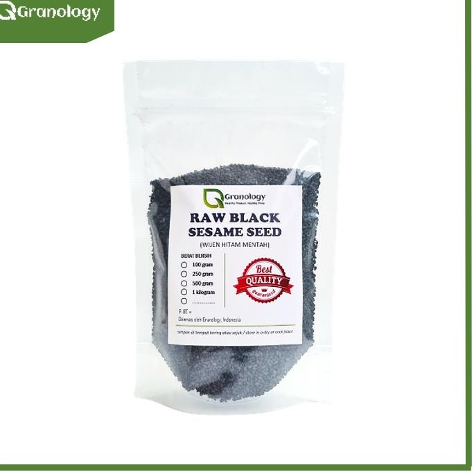 

Ready Stock ¯ Biji Wijen Hitam / Black Sesame Seed (250 gram) by Granology ✿