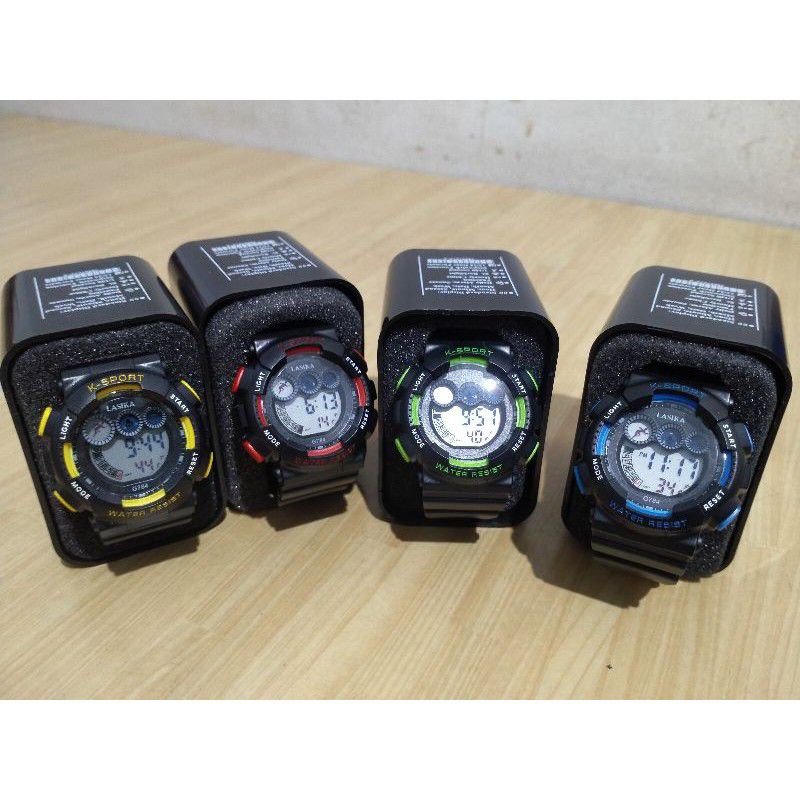 Jam Tangan Anak Sport Original Cewek Cowok Digital Anti Air