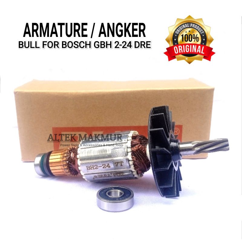 Sparepart Armature Mesin Bor Rotary Hammer Bosch GBH2-24DRE / Angker Dinamo Bor Beton Tembok SDS Plu