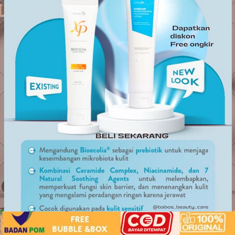 XP Biocera Hydra Lotion/DERMA XP ACNECLEAR BIOME CERAMID MOISTURIZING LOTION