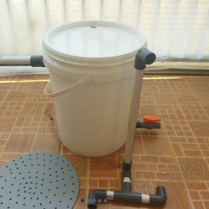 Filter kolam dari ember