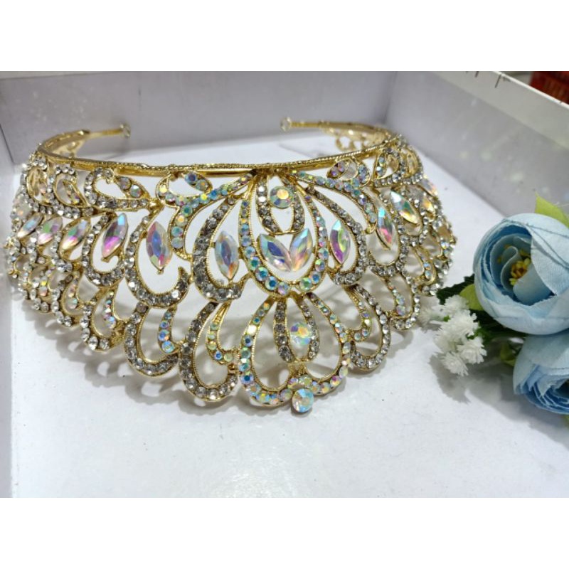 mahkota hijab/mahkota pengantin/ mahkota warna