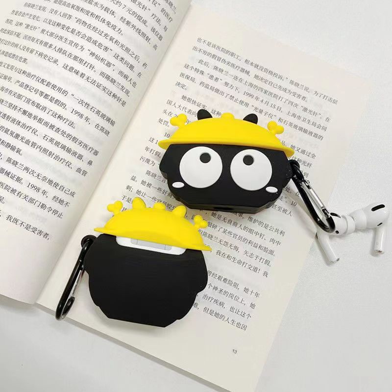 Cute Ash Elf Dengan Topi Kuning Bluetooth Earphone Lembut Pelindung Cover Untuk Airpods1 2 Pro I12 i13 Inpods 12 13 Pro TWS Silikon Kasus