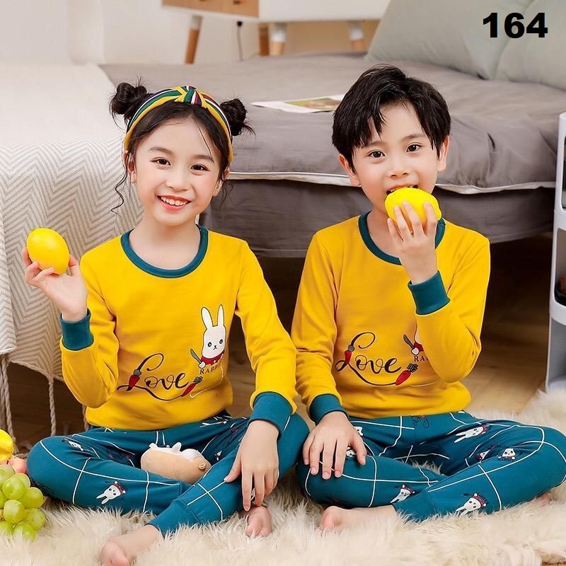 BAJU TIDUR ANAK UMUR 1-10 TAHUN MOTIF GAMBAR LENGAN PANJANG BAJU STELAN 164