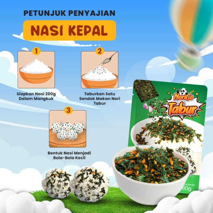 

Maknyuss1 Nori Tabur Rumput Laut Panggang 60Gr Sapi Seafood Bbq Pedas Halal