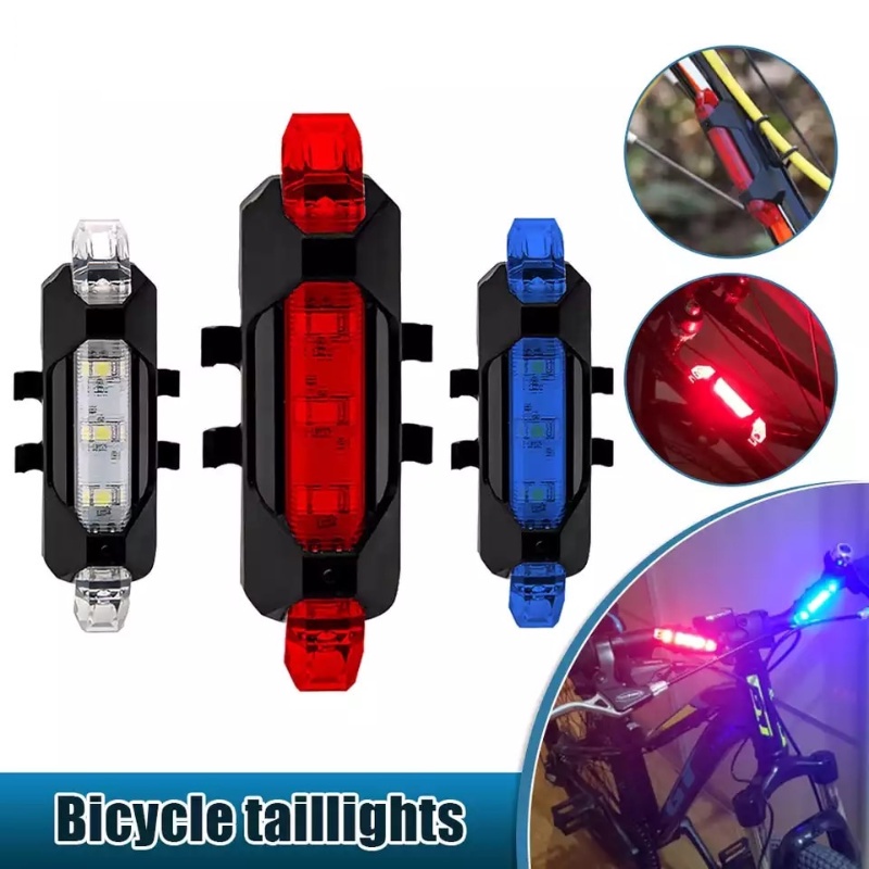 [M7] LAMPU BELAKANG SEPEDA LED TAIL LIGHT USB RECHARGEABLE / LAMPU SEPEDA / LAMPU SEPEDA BELAKANG CHARGER USB