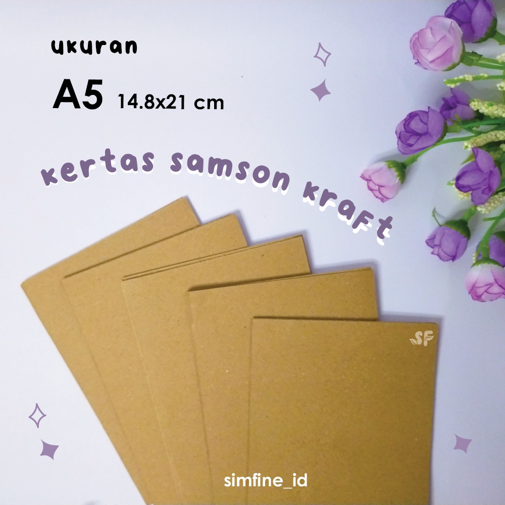 

A5 150 gsm / Kertas Samson Kraft