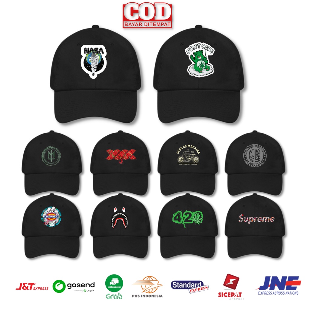 Topi Baseball Cap Pria Wanita Dewasa Distro Dike's Terbaru Tali Ring Besi