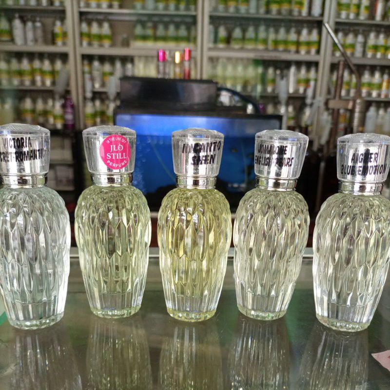 parfum terlaris cowo cewe botol cristal 50ml bebas request