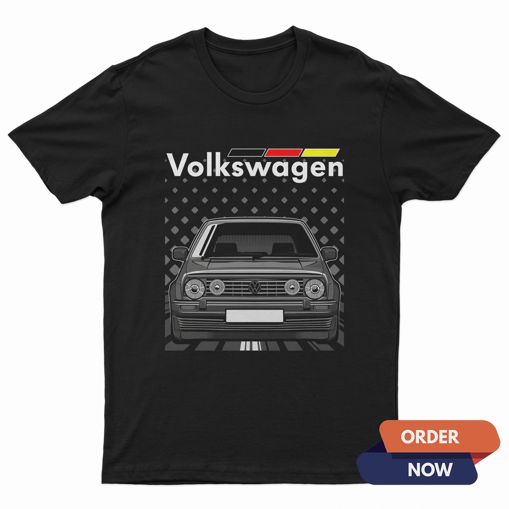 KAOS VOLKSWAGEN / T-SHIRT DISTRO OTOMOTIF / BAJU PRIA WANITA