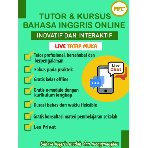 TUTOR & KURSUS BAHASA INGGRIS/LES PRIVAT BAHASA INGGRIS/BIMBEL ONLINE BAHASA INGGRIS