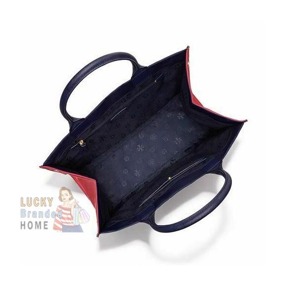 Tas TORY BURCH Ella Tote Bag Nylon Royal Navy Cherry - 100% ORIGINAL