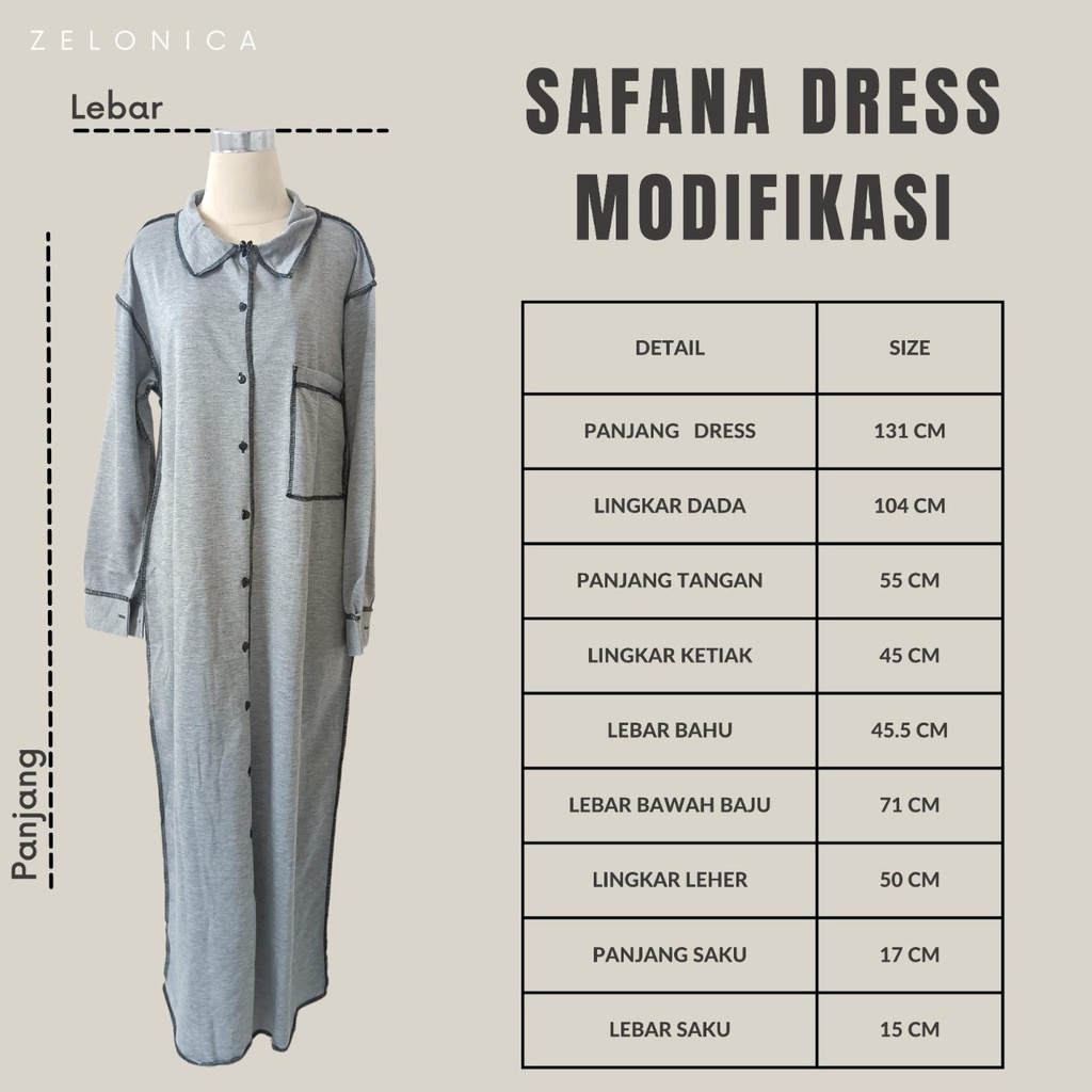 SAFANA DRESS MODIFIKASI THEZELONICA