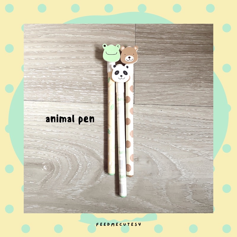 

animal pen | Feedmecutesy | atk alat tulis lucu anak import