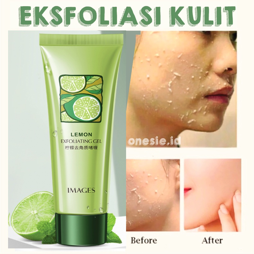 Eksfoliasi Kulit Wajah Lemon 80g Peeling Gel Exfoliating Exsfoliasi EM045