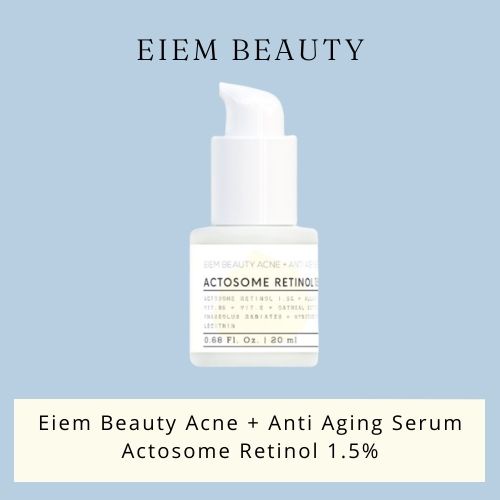 [PROMO] Eiem beauty Acne + Anti Aging Serum, actosome retinol 1.5% / serum acne / serum retinol / flek hitam / anti aging