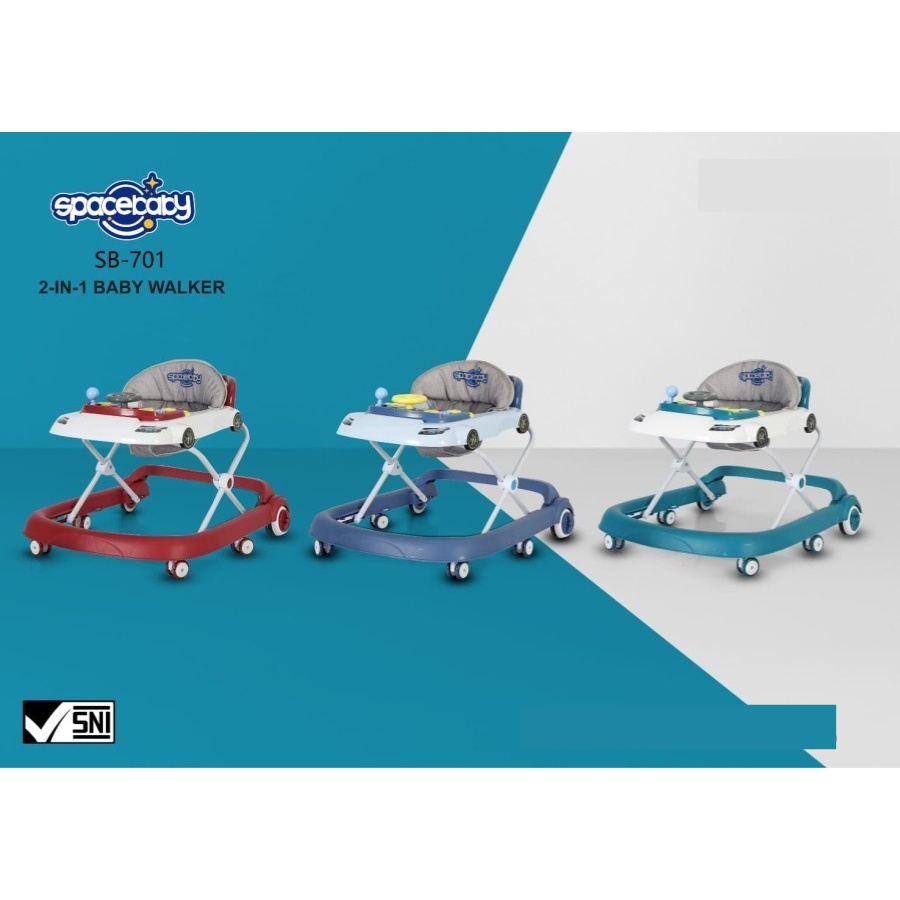 Baby Walker 2 in 1 Space Baby Spacebaby SB 701 Roda Bayi Berjalan