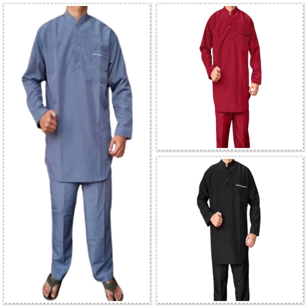 Setelan Muslim Kelep Goldy Baju Gamis Pria Model Terkini Terlaris