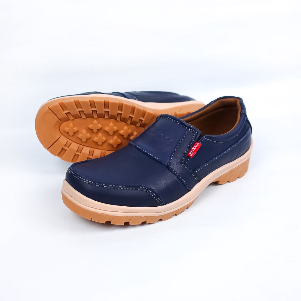 Sepatu Slip On Pria Dewasa Kulit Asli Model Casual HIRIO MR
