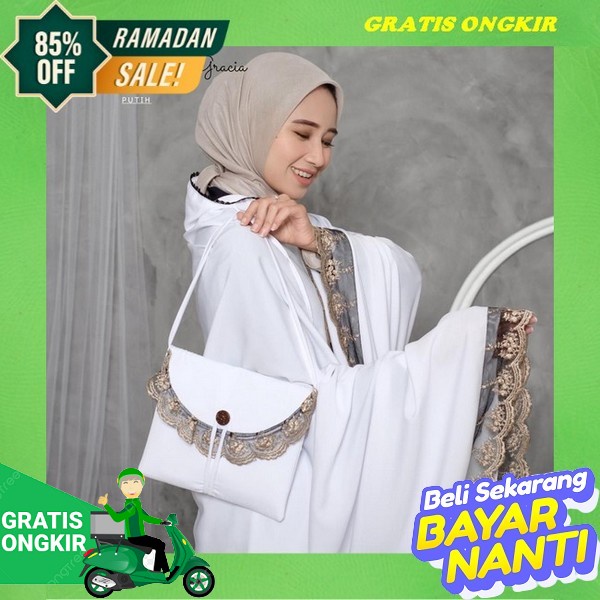 Mukena Bali Valencia Standard Arnisa Official Mukena Daily Gracia 2In1