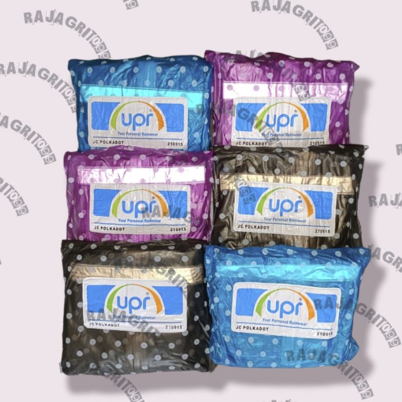 Jas Hujan Polkadot Lengan UPR Ponco JC Motif Tabur