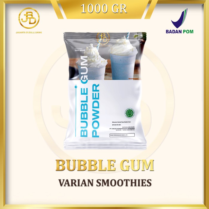 

[BISA COD] Bubuk Minuman Premium Bubble Gum 1Kg || Jakarta Bubble Drink - 1 kg