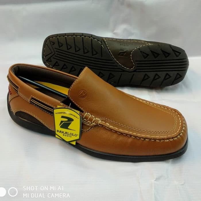 Sepatu Kulit Pakalolo N0521 tan.sepatu flats pria pakalolo