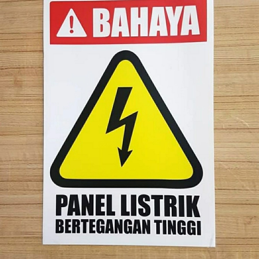 SIGN BAHAYA PANEL LISTRIK