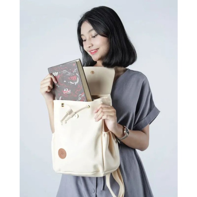 Hilda - Tas Ransel wanita backpack dewasa bisa untuk sekolah warna crime,pink, hitam, abu