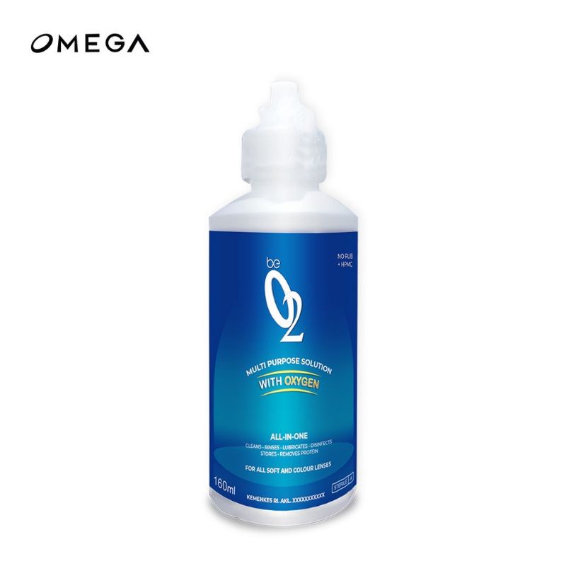 Cairan Softlens O2 160ml / pembersih soflen 02 / cairan softlens 02 / o2 with oxygen / air softlens O2 omega