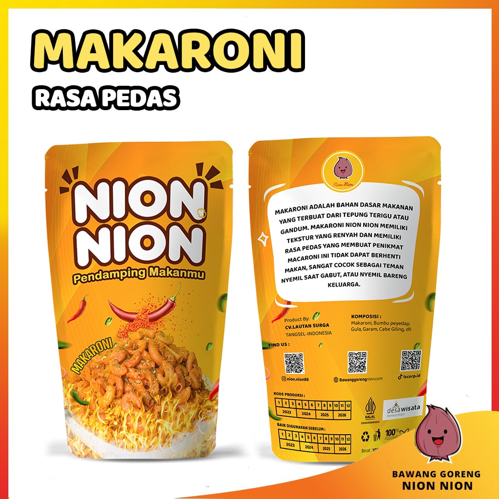 

Makaroni Makroni Macaroni Pedas Daun Jeruk, Asin, Gurih, Cemilan Pedes 100 Gram