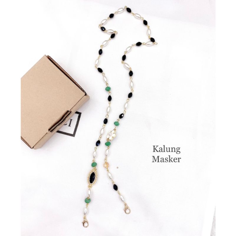 Kalung masker Fashion import Strap masker Premium Mutiara Pearl R05