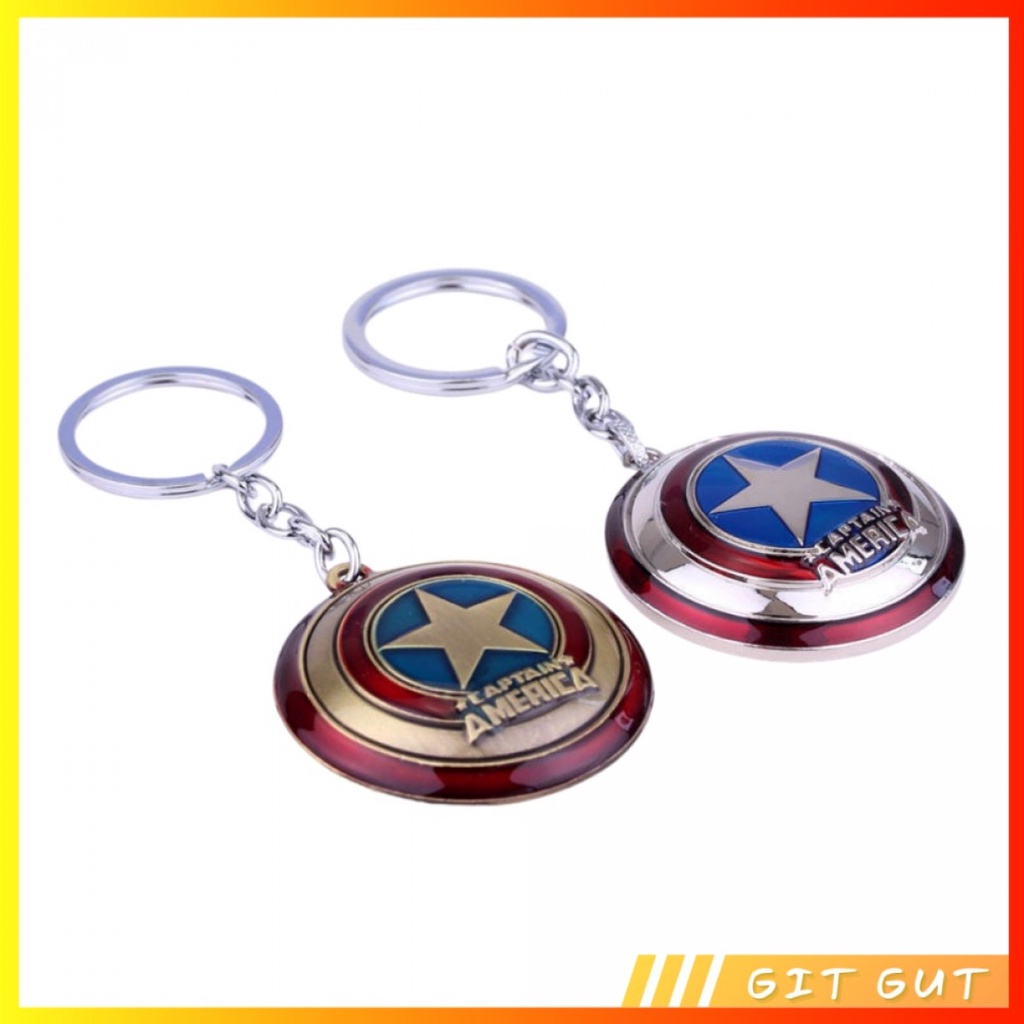 Keychain Gantungan Kunci Marvel Avengers Captain America Shield