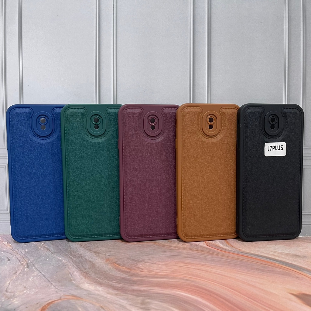 CASE PROLEATHER SAMSUNG A7 2018 A750 J2 PRIME J4 PLUS J6 PLUS J7 PLUS J7 PRIME J7 PRO M30S M21 M31 - CASE LEATHER PRO