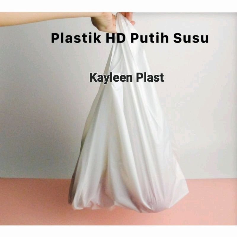 Kantong Kresek Plastik PUTIH Tebal Uk 17 , 24 , 28 , 35 , 40