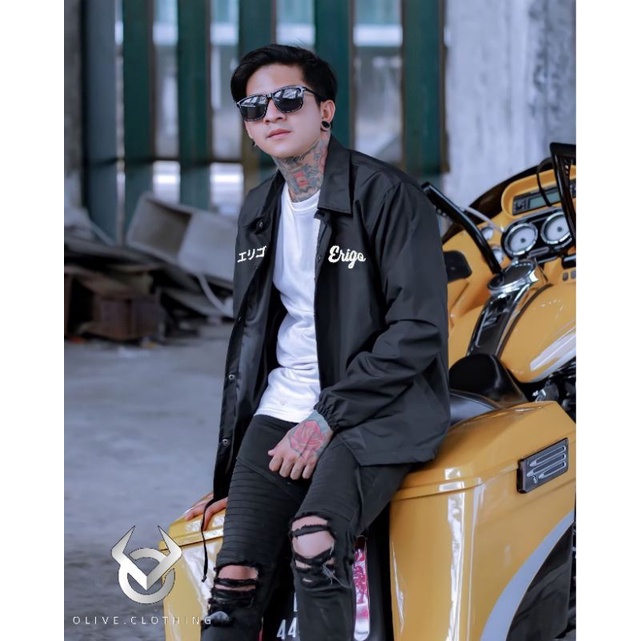 Jaket Coach Erigo Pria Sunmori Cream Riding To Park